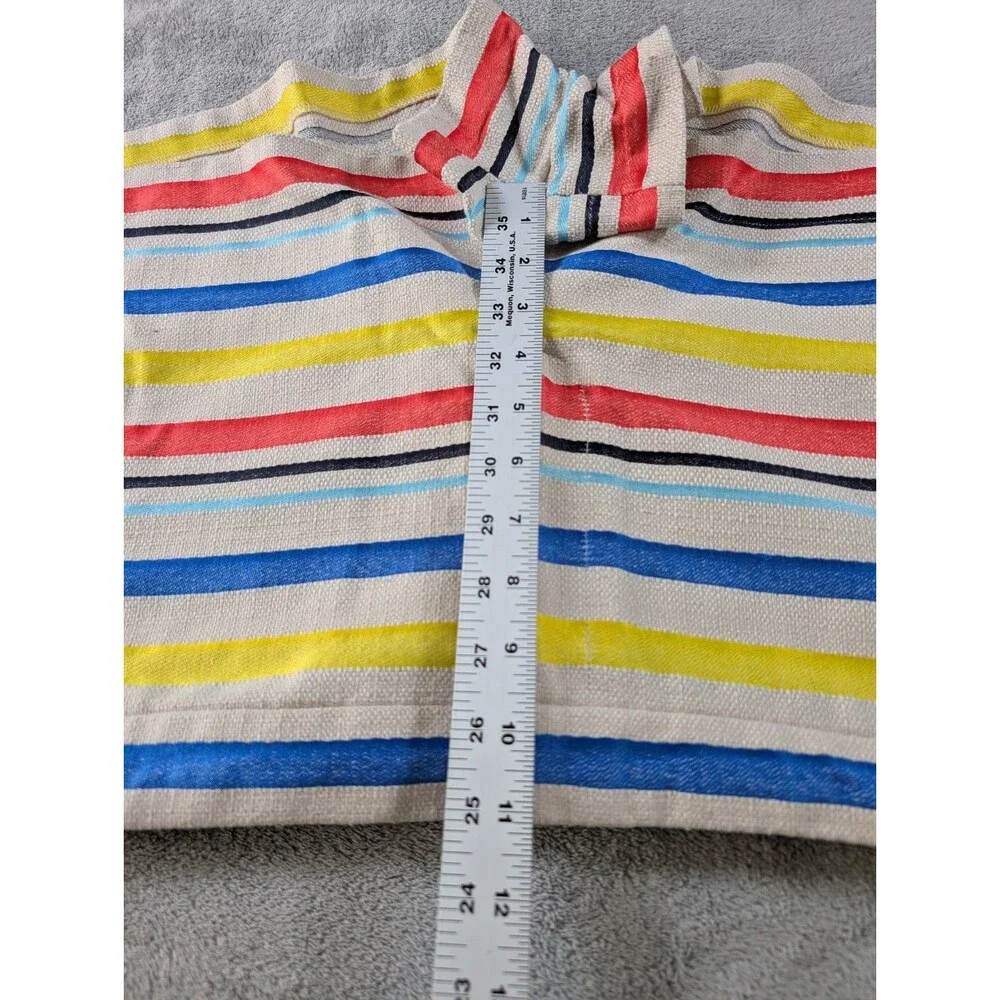 J.Crew Shorts Womens 12 Colorful Striped Jacquard Basket Weave Preppy E9357